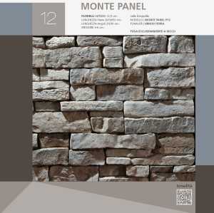 Perfil de panel de revestimiento de piedra modelo Montepanel
