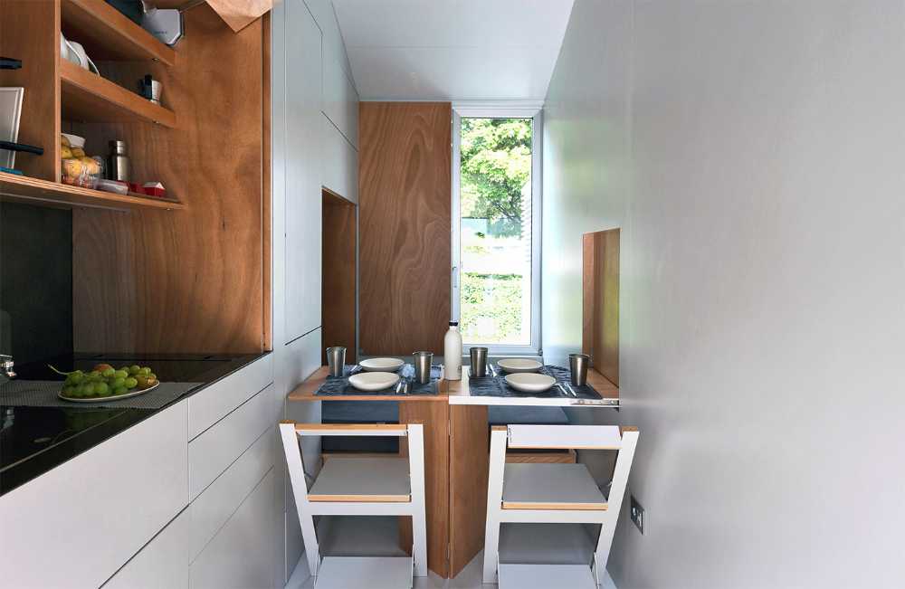 minimal white wood kitchen
