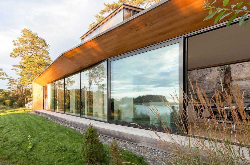 Cottage con vetrata