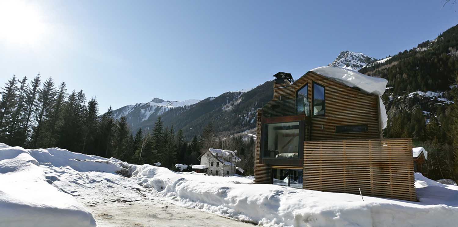 Chalet on the Mont Blanc