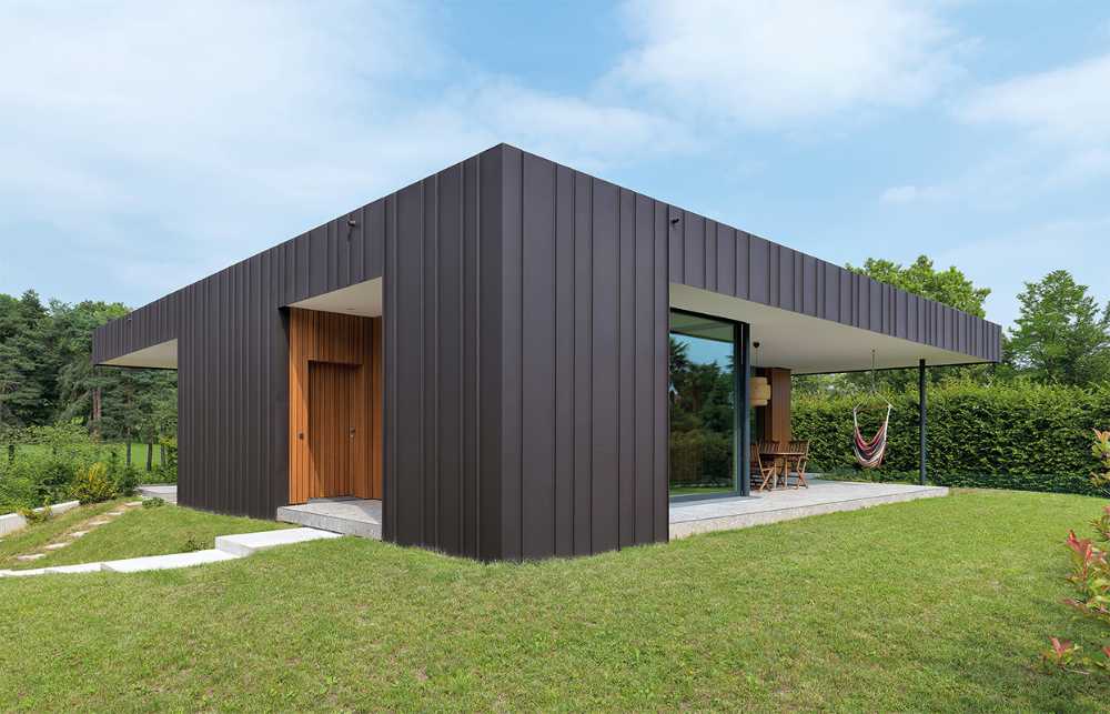 Villa moderna con struttura in legno